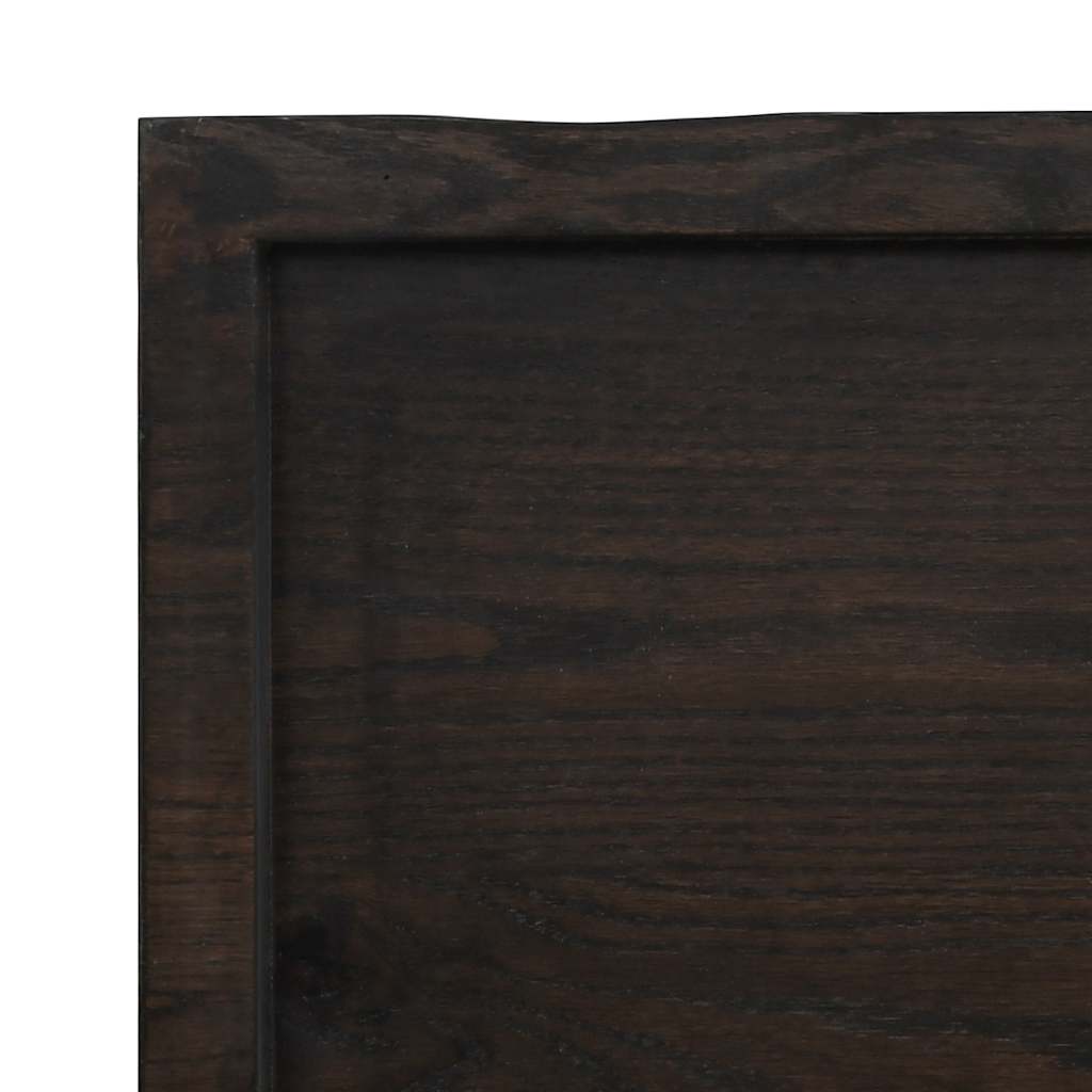 Bathroom Countertop Dark Grey-Treated Solid Wood | Worktops