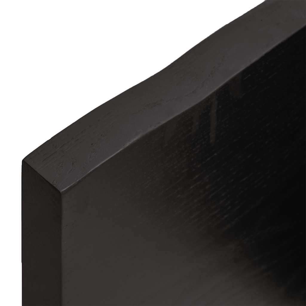 Bathroom Countertop Dark Grey-Treated Solid Wood | Grey colour