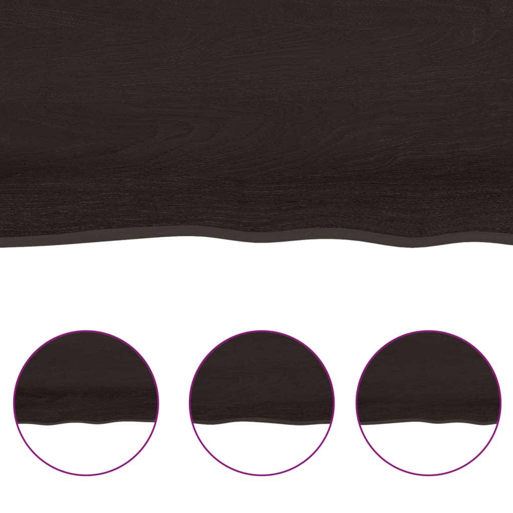 Bathroom Countertop Dark Grey-Treated Solid Wood | Grey colour - photo 41