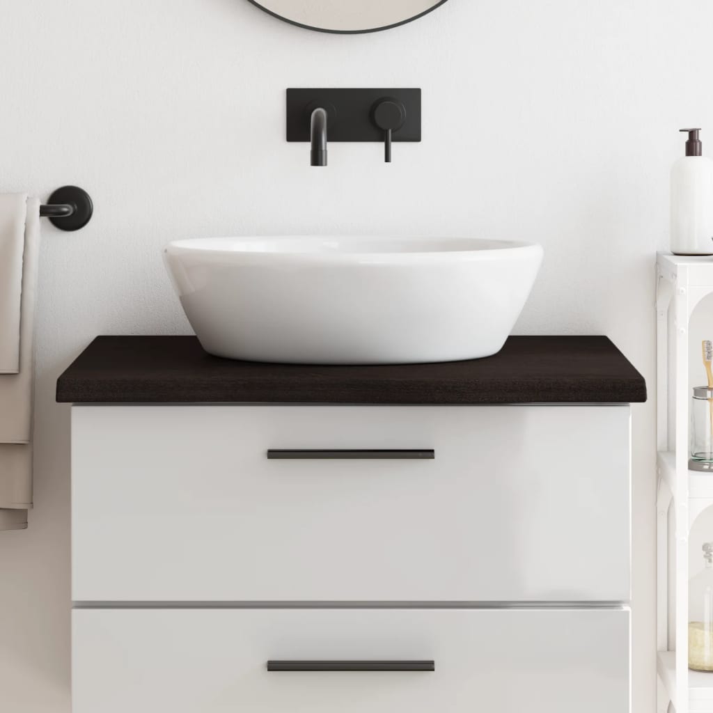 Worktops - Bathroom Countertop Dark Grey-Treated Solid Wood - photo 37