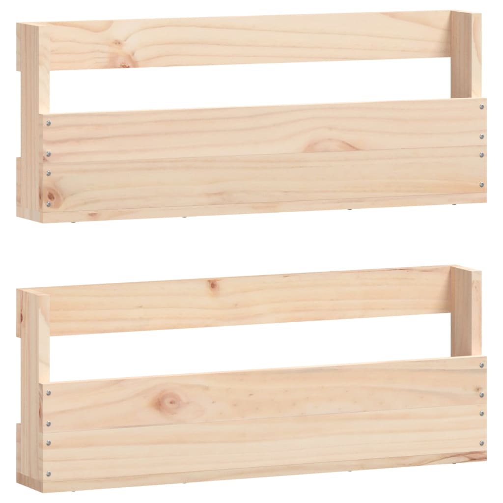 Wall Mounted Pine Shoe Rack Set 2 Pack | Simpledeals