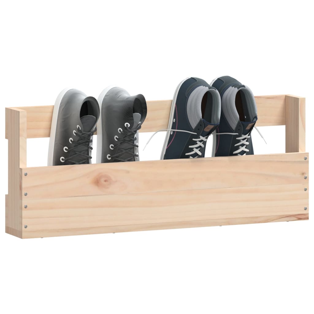 Wall Mounted Pine Shoe Rack Set 2 Pack | Simpledeals