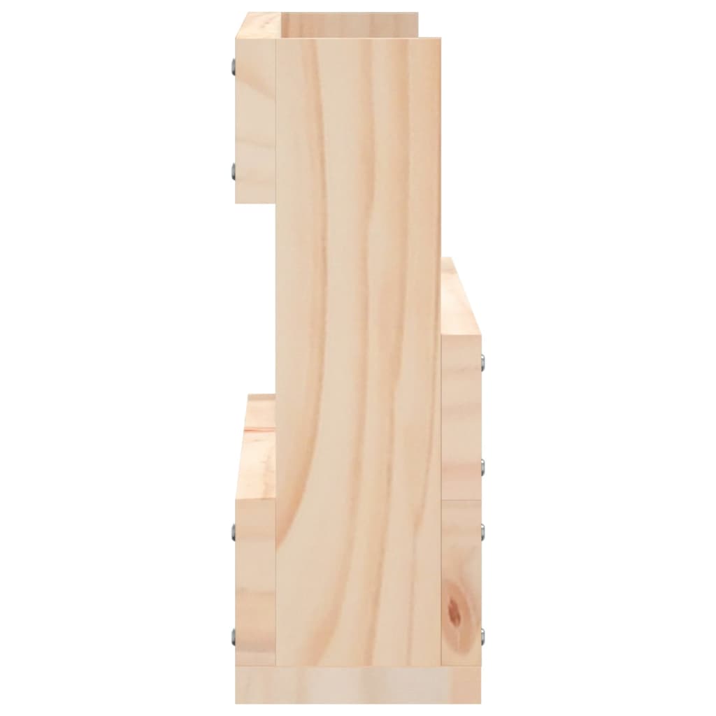 Wall Mounted Pine Shoe Rack Set 2 Pack | Simpledeals