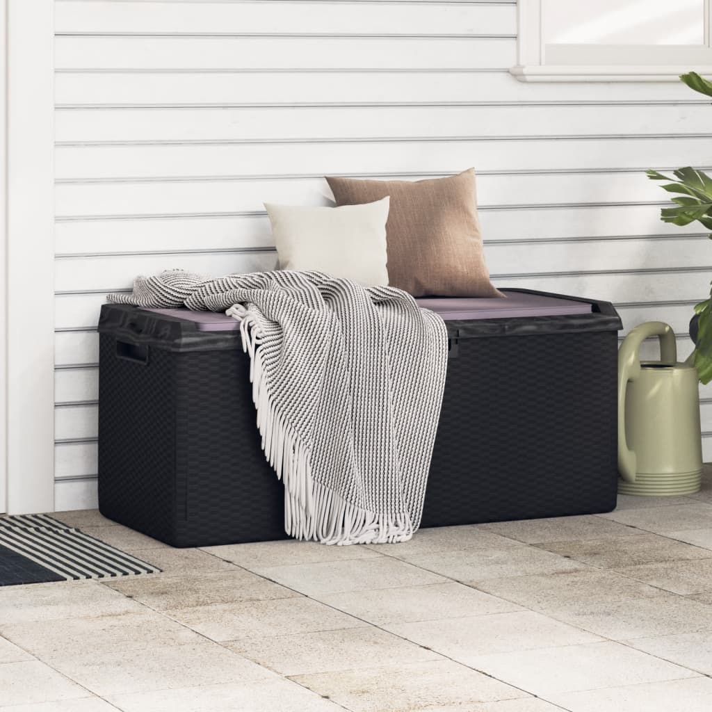 Garden Storage Box with Seat Cushion Anthracite
