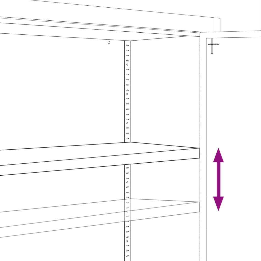 Modern File Cabinet White Steel