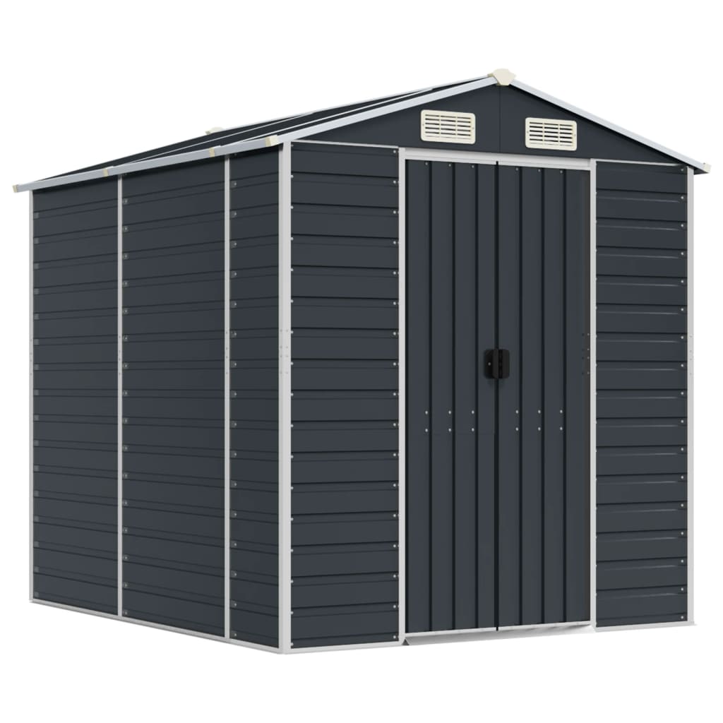 Steel Garden Shed Anthracite 191x215cm | Simpledeals