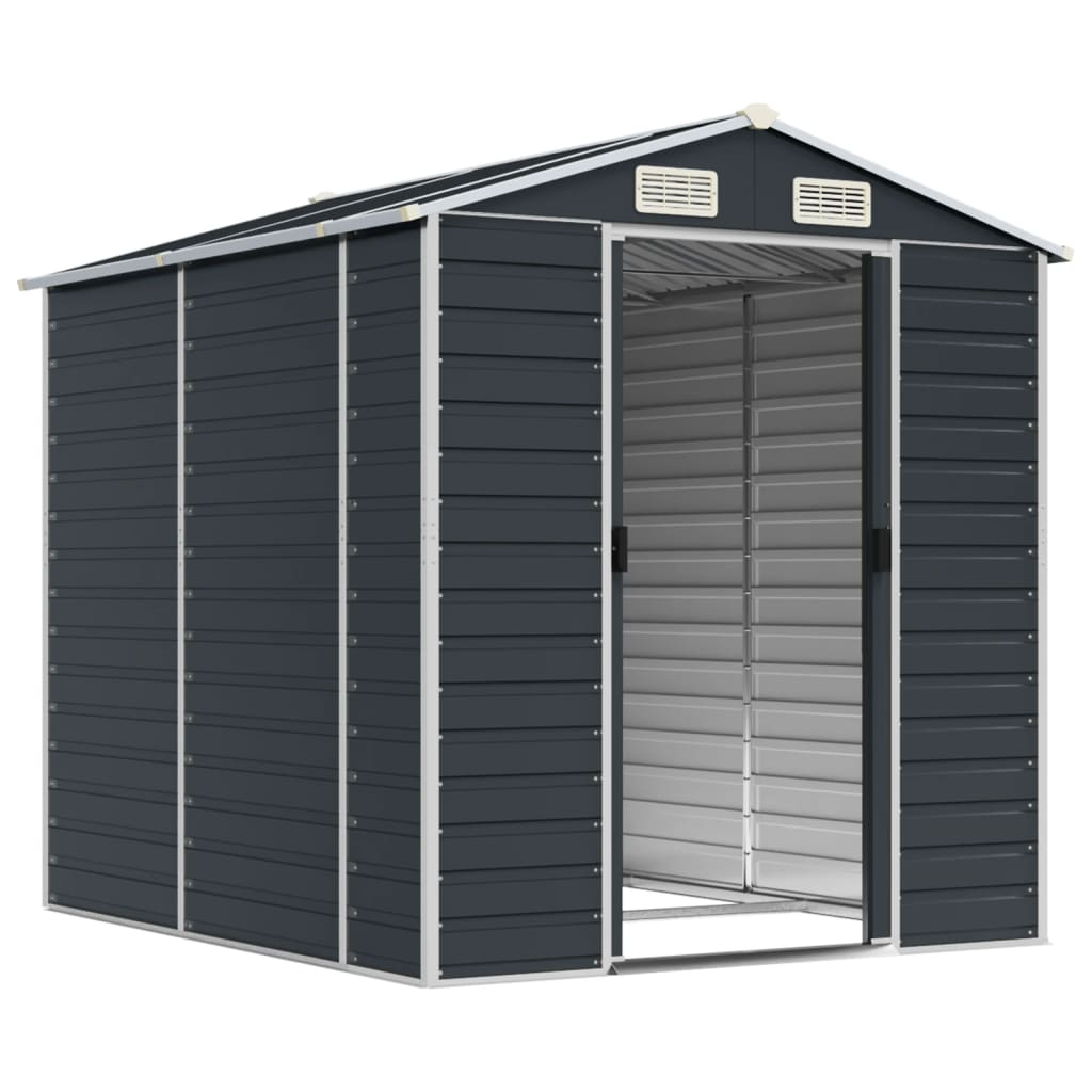 Steel Garden Shed Anthracite 191x215cm | Simpledeals