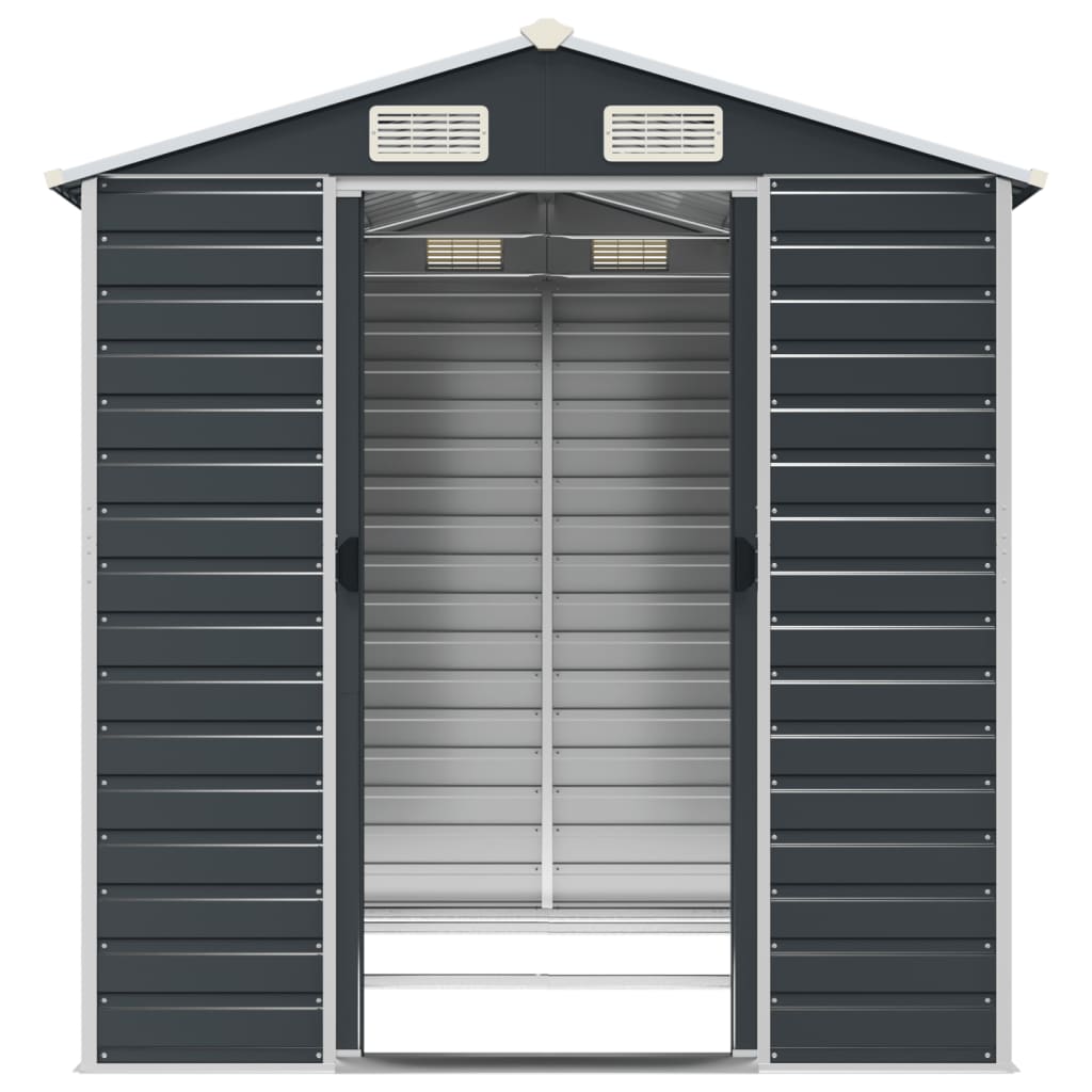 Steel Garden Shed Anthracite 191x215cm | Simpledeals