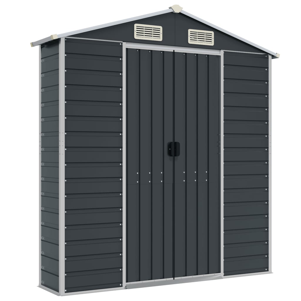 Steel Garden Shed Anthracite 191x215cm | Simpledeals
