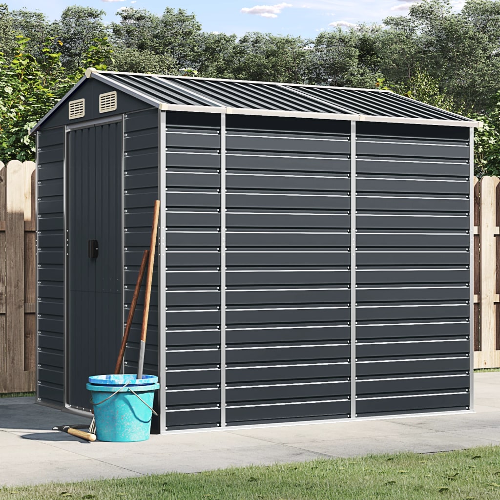 Steel Garden Shed Anthracite 191x215cm | Simpledeals