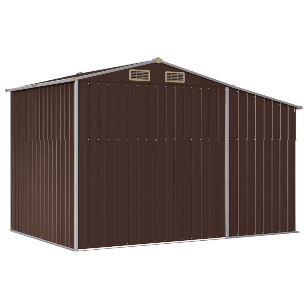 Garden Shed Galvanised Steel Green