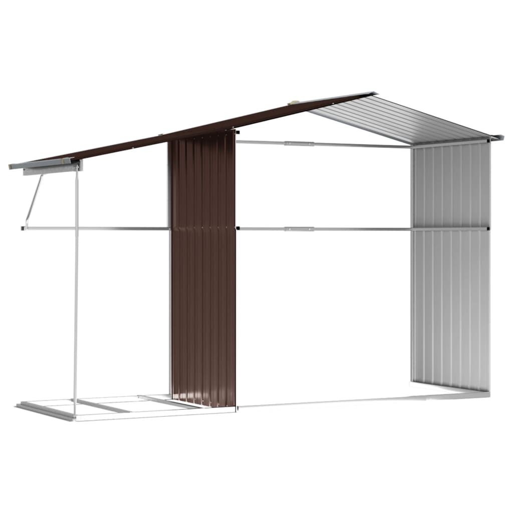 Garden Shed Galvanised Steel Green