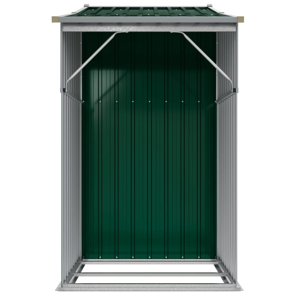 Garden Shed Galvanised Steel Green