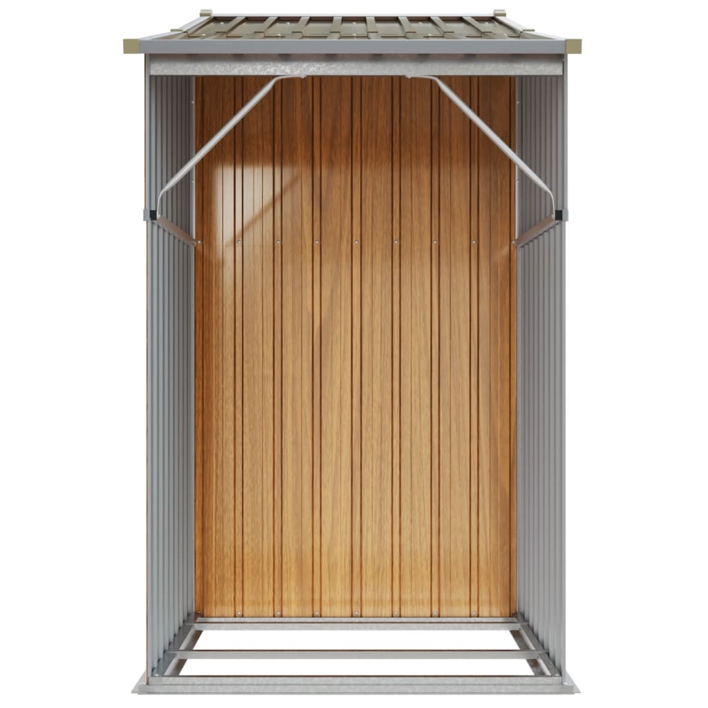 Garden Shed Galvanised Steel Green