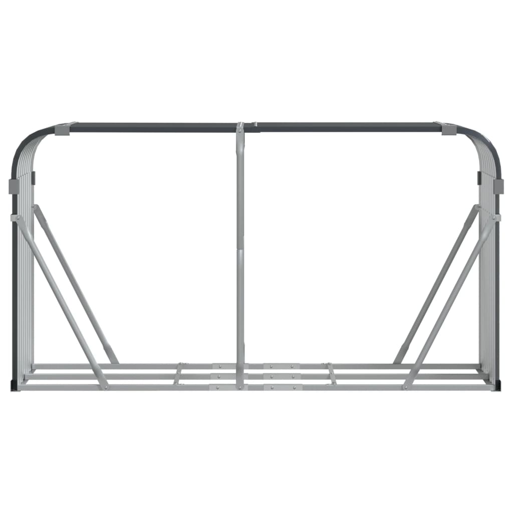 Galvanised Steel Log Holder 180cm Anthracite | Simpledeals