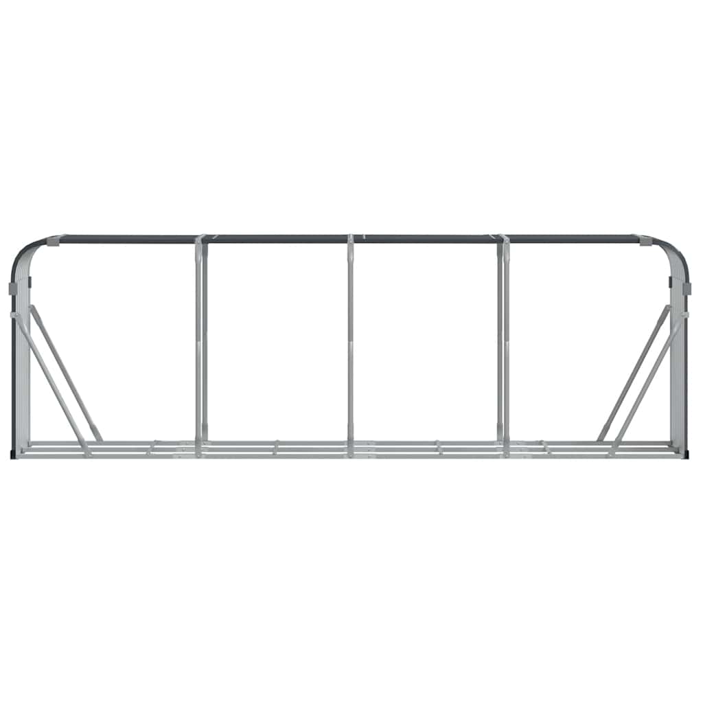 Galvanised Steel Log Holder 3m Anthracite | Simpledeals