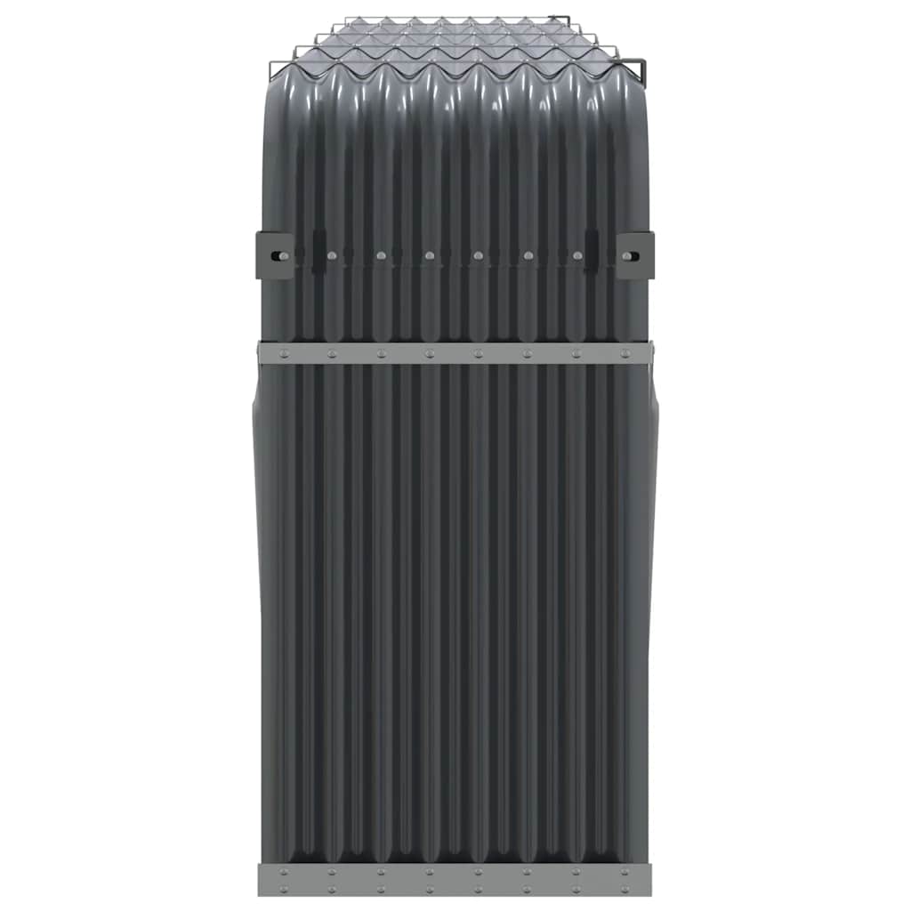 Galvanised Steel Log Holder 3m Anthracite | Simpledeals
