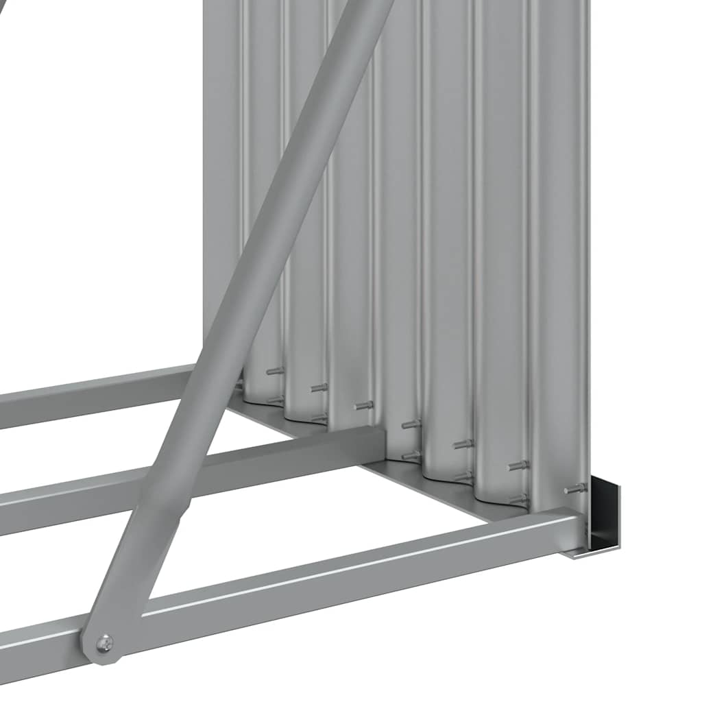 Galvanised Steel Log Holder 3m Anthracite | Simpledeals