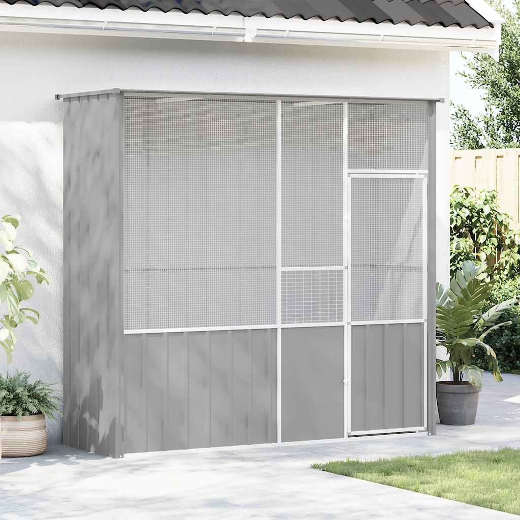 Large Bird Aviary Galvanised Steel 215cm | Simpledeals