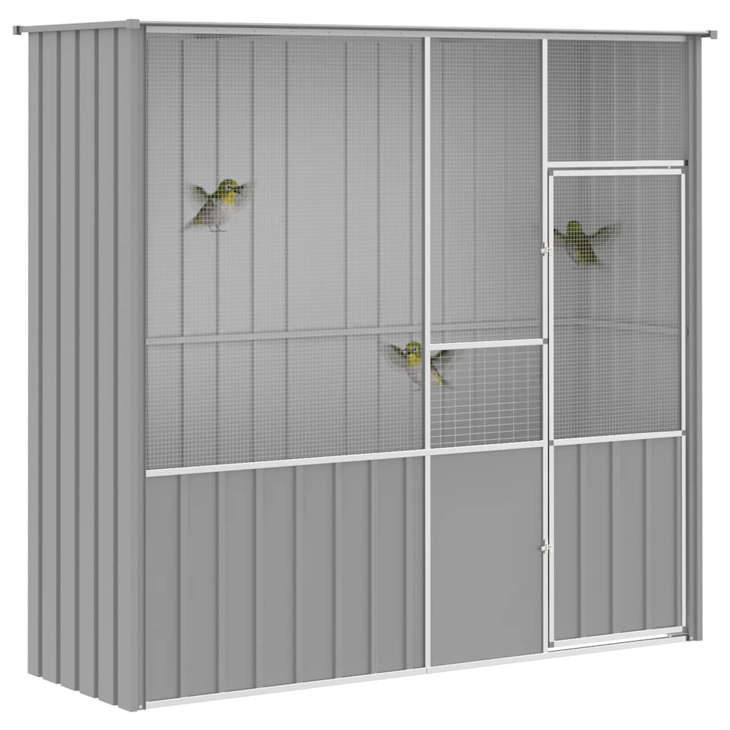 Large Bird Aviary Galvanised Steel 215cm | Simpledeals