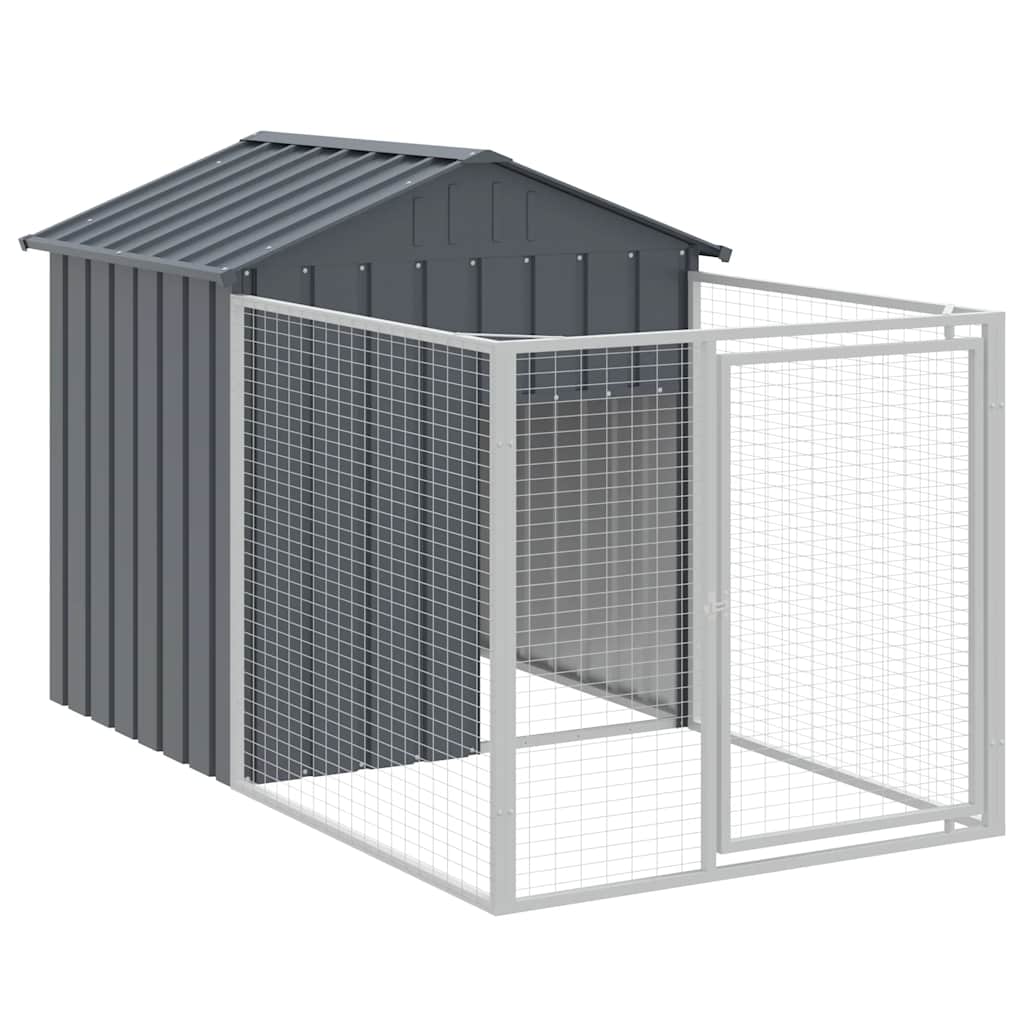 Dog Kennel Run Galvanised Steel Outdoor | Simpledeals