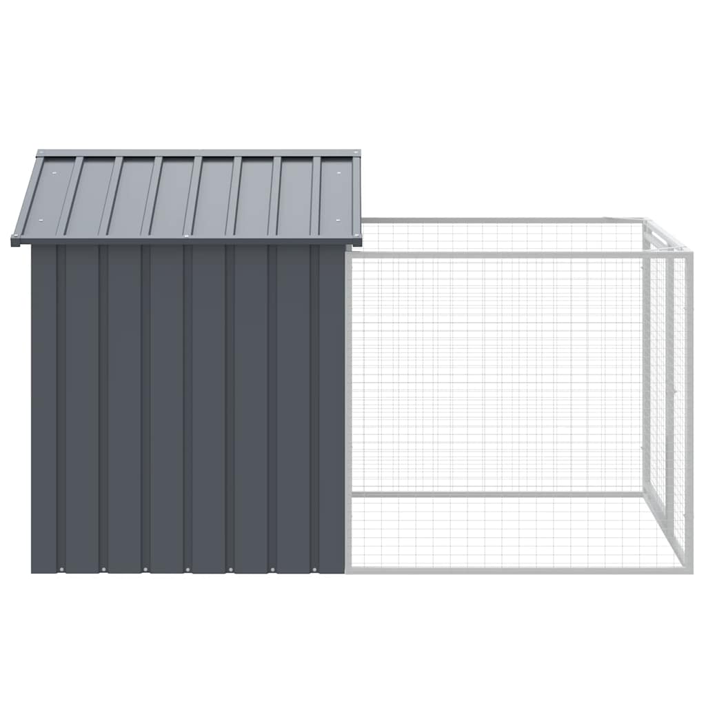 Dog Kennel Run Galvanised Steel Outdoor | Simpledeals
