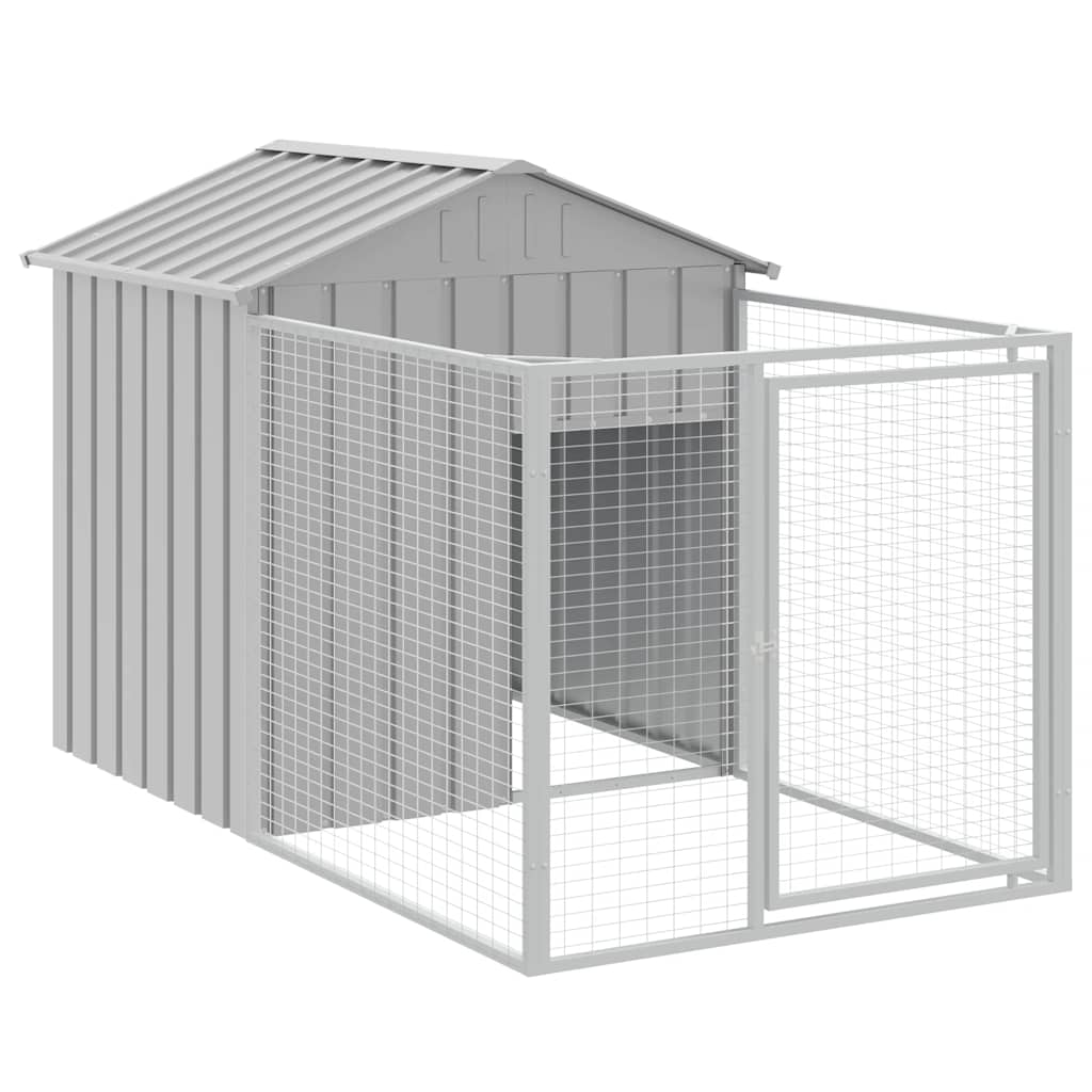Dog Kennel Run Galvanised Steel Outdoor | Simpledeals