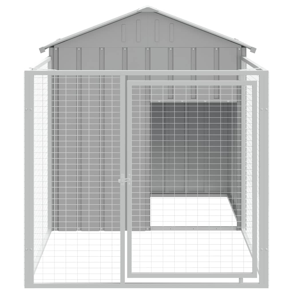 Dog Kennel Run Galvanised Steel Outdoor | Simpledeals