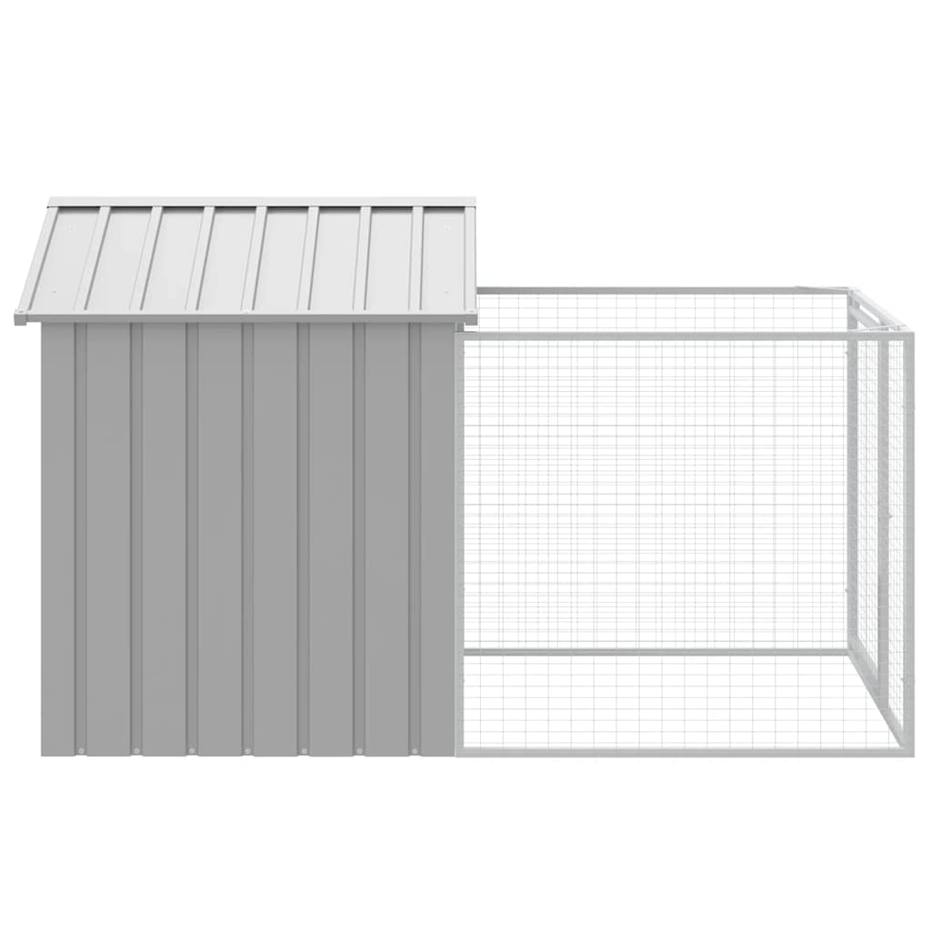 Dog Kennel Run Galvanised Steel Outdoor | Simpledeals