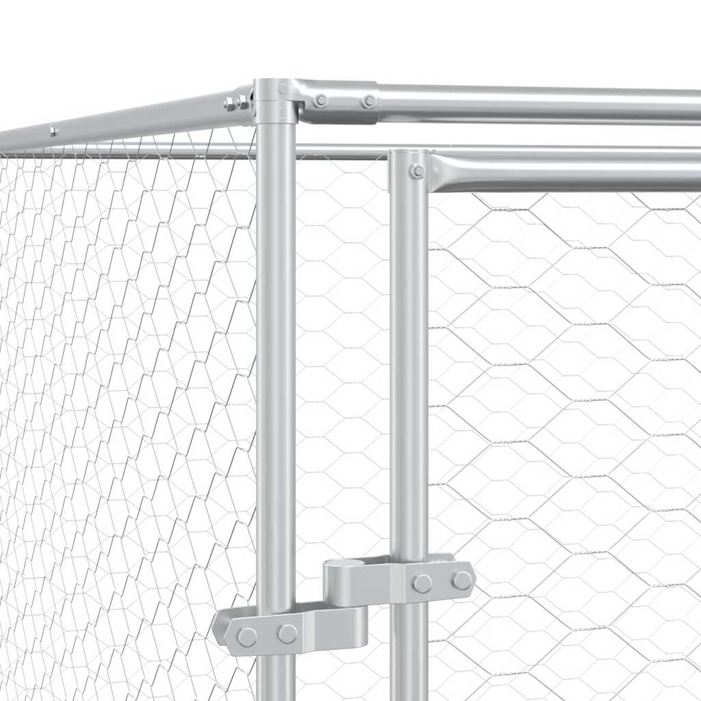 Galvanised Steel Dog Kennel 2x2x2m Outdoor | Simpledeals