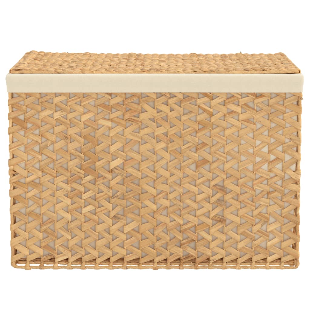 3 Section Water Hyacinth Laundry Basket Foldable | Simpledeals