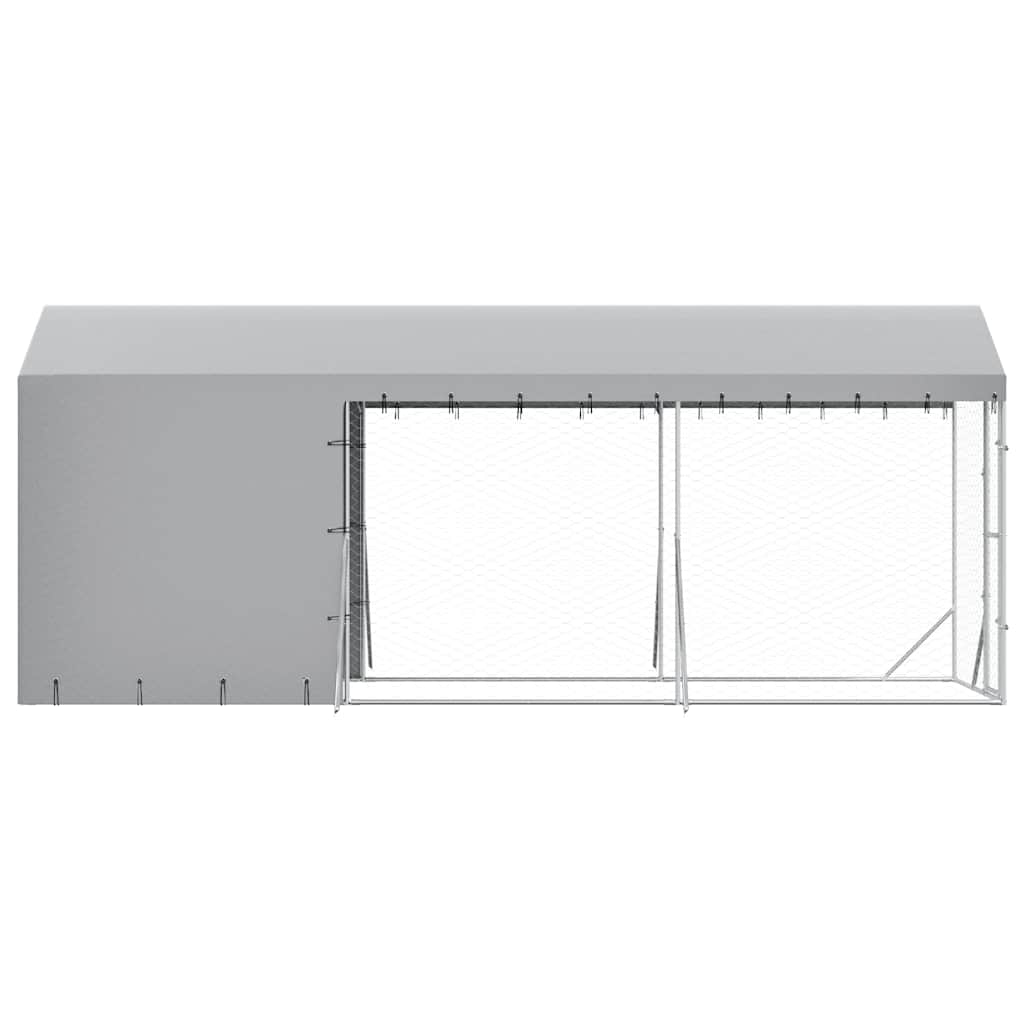 Large Outdoor Dog Kennel 2x6m Galvanised Steel | Simpledeals