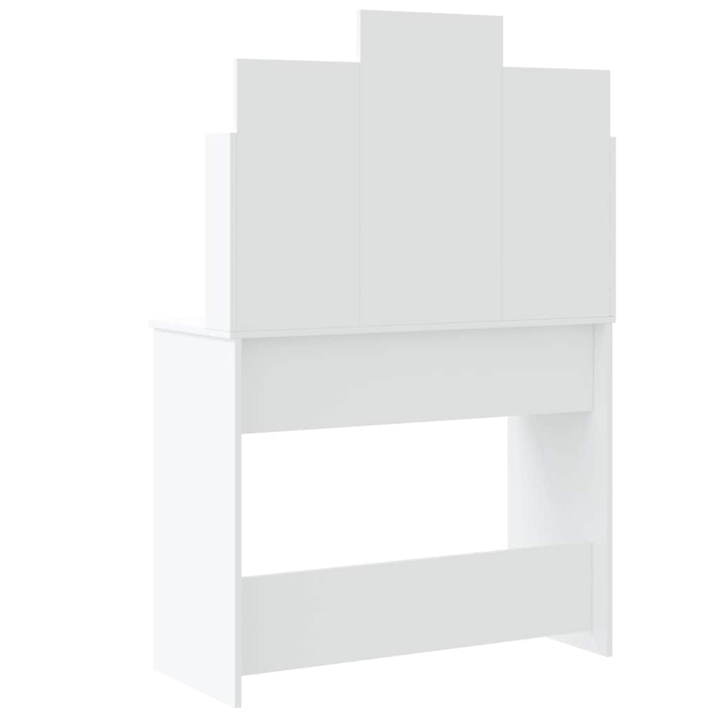Dressing Table with LED Lights White