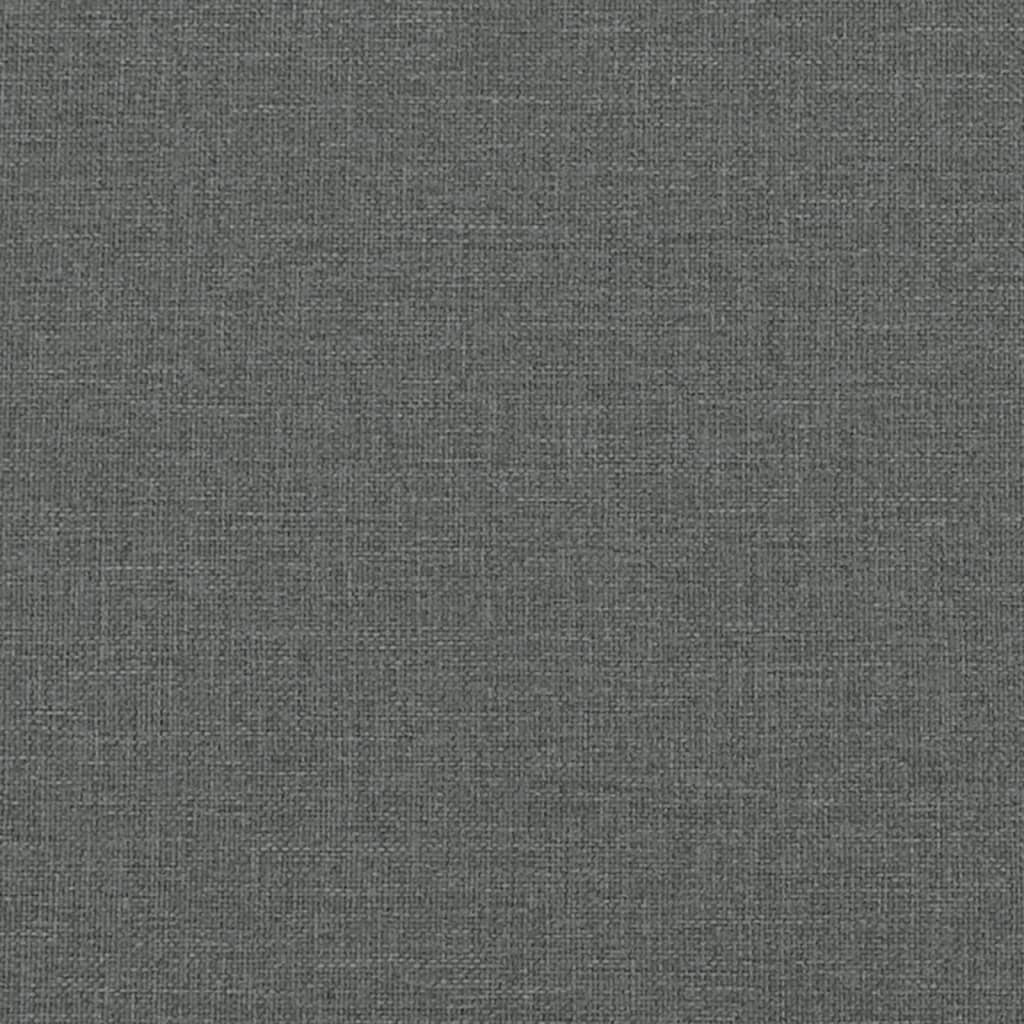 2-Seater Sofa with Throw Pillows Dark Grey