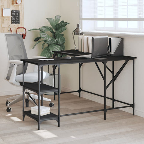 Desk Engineered Wood Black