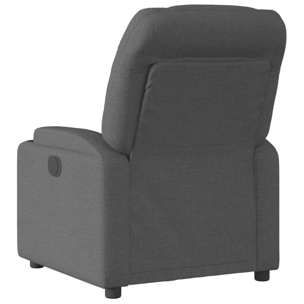 Dark Grey Fabric Recliner Chair Cup Holders | Simpledeals