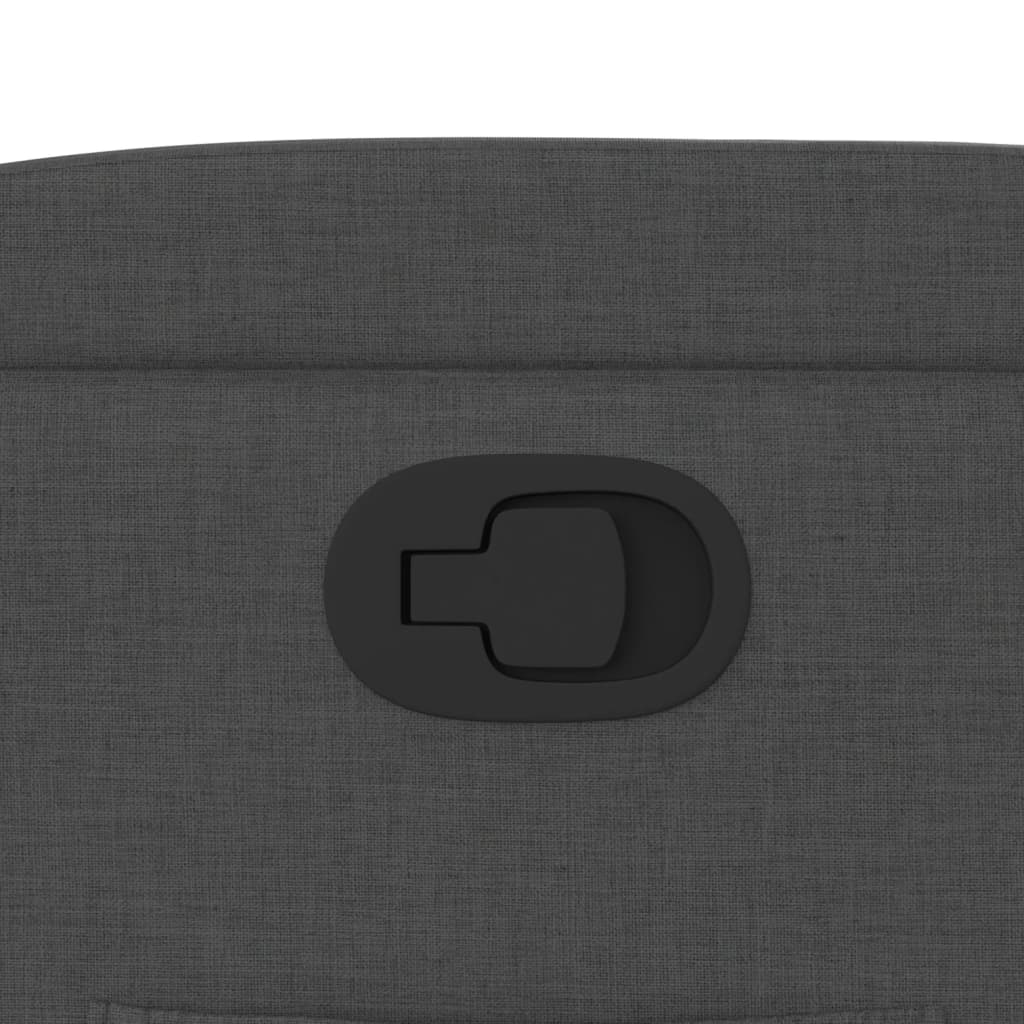 Dark Grey Fabric Recliner Chair Cup Holders | Simpledeals