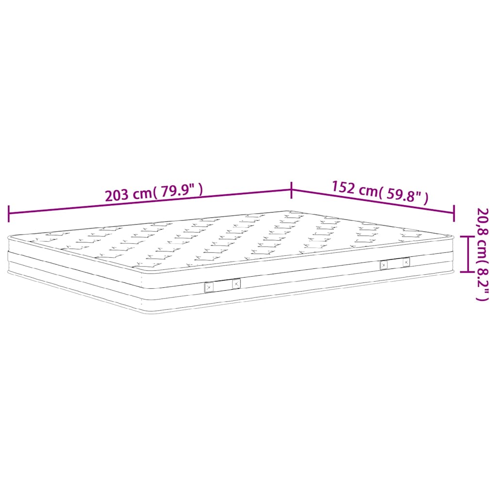 Bonnell Spring Mattress Medium Queen Size, Queen