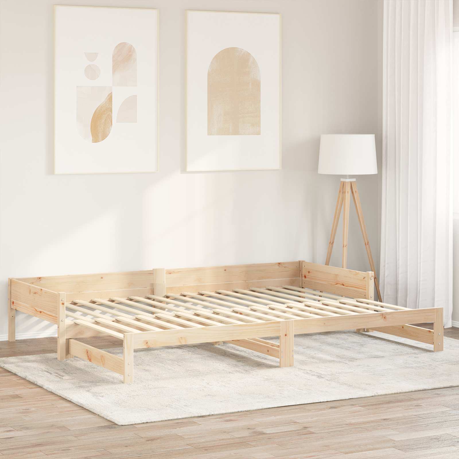 Bed Slats Natural Solid Pine 90x6x1.3cm
