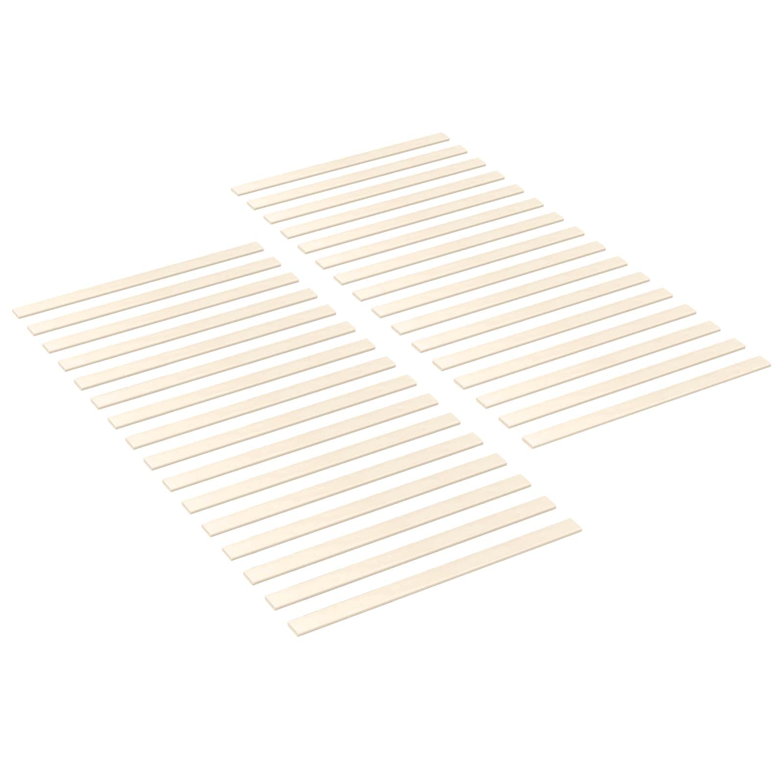 Bed Slats Natural Solid Pine 90x6x1.3cm