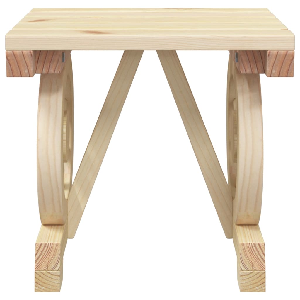3 Piece Garden Lounge Set - Solid Wood Fir with Wood finish