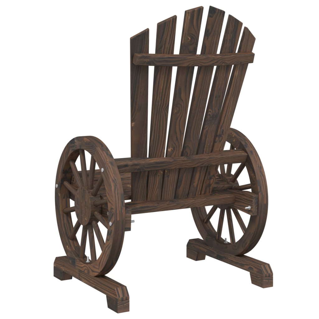 3 Piece Garden Lounge Set Solid Wood Fir, Wood finish