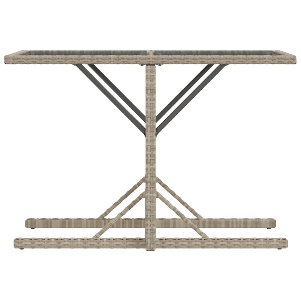 3 Piece Bistro Set with Cushions Light Grey Poly Rattan, Outdoor Outdoor Furniture Sets