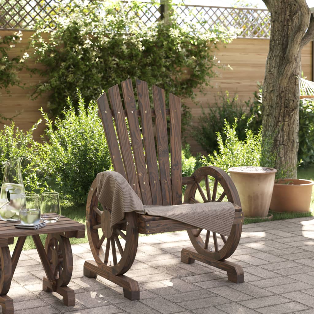Outdoor Chairs - Garden Adirondack Chair Solid Wood Fir
