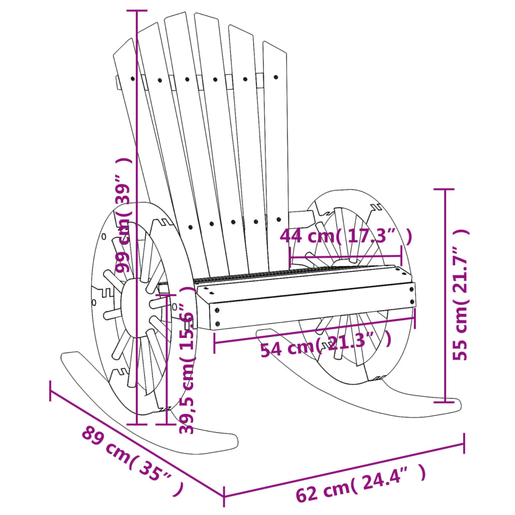 Rocking Adirondack Chair