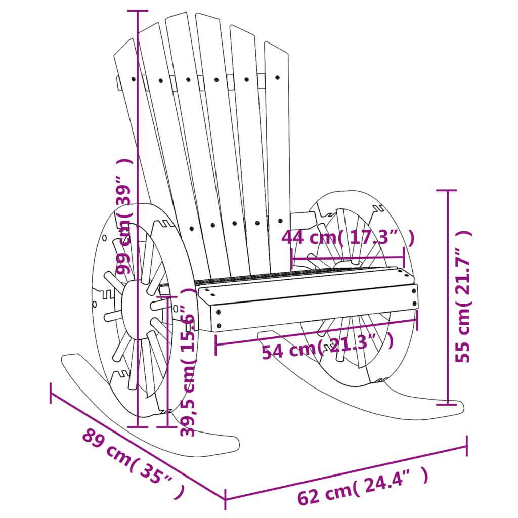 Rocking Adirondack Chair