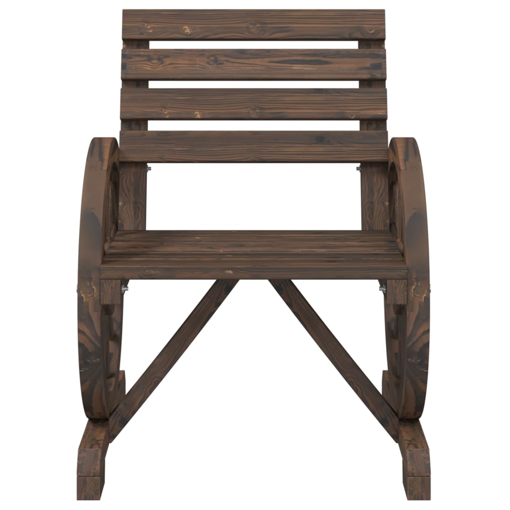 Wood finish - Garden Chairs 2 pcs Solid Wood Fir