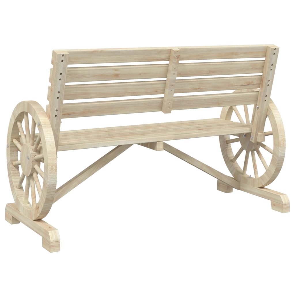 Garden Bench 2-Seater Solid Wood, Outdoor Chairs