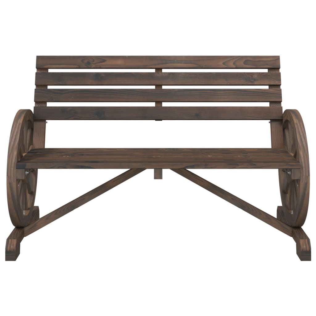 Garden Bench 2-Seater Solid Wood Fir | Outdoor Chairs