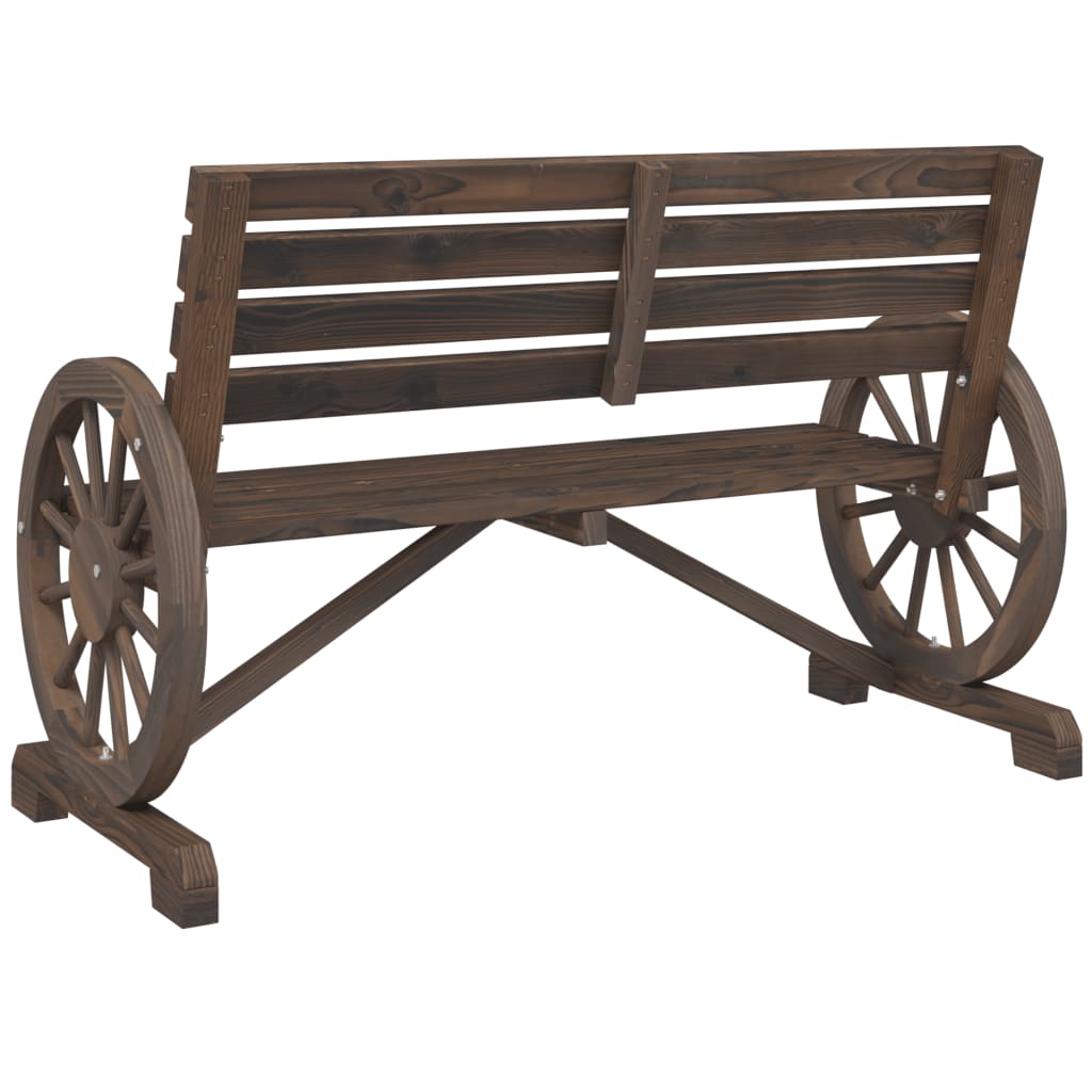 Garden Bench 2-Seater Solid Wood Fir, Outdoor Chairs